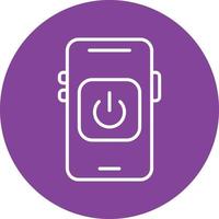 Mobile Power Icon Style vector