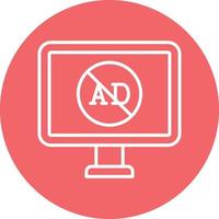 AD Blocker Icon Style vector