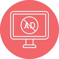 AD Blocker Icon Style vector