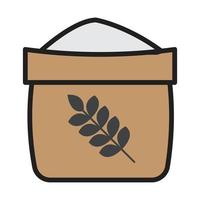 flour icon for website, promotion, social media vector