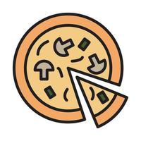 pizza icon for website, promotion, social media vector