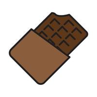 icono de barra de chocolate para sitio web, promoción, redes sociales vector