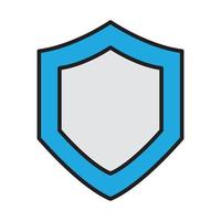 Shield icon for website, promotion, social media vector