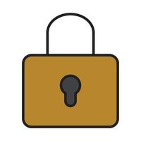 key lock icon for website, promotion, social media vector