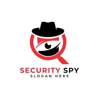 security spy logo design template vector