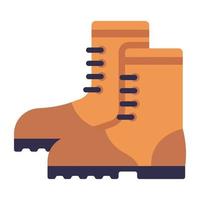 Download premium flat icon of military shoes vector