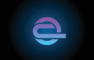 q icono del logotipo de la letra del alfabeto azul con diseño de línea. plantilla creativa para negocios y empresas. vector
