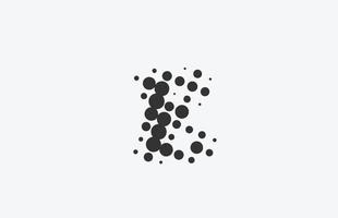 Diseño del logotipo del icono de la letra del alfabeto punteado e. plantilla creativa para negocios con punto vector