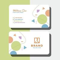 Creative Business Card For Graphic Designer vector