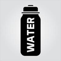 Isolated Water Bottle Glyph Icon Scalable Vector Graphics