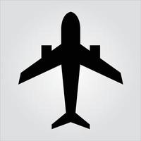 Isolated Airplane Glyph Icon Scalable Vector Graphics