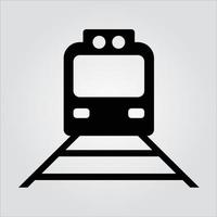 icono de glifo de tren aislado gráficos vectoriales escalables vector