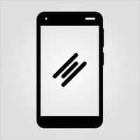 Isolated Smartphone Glyph Icon Scalable Vector Graphics