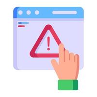 Download premium flat icon of web analytics vector