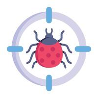 Grab this editable flat icon of bug fixing vector