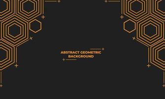 abstract hexagonal geometric background vector