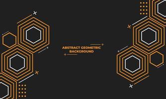 abstract hexagonal geometric background vector