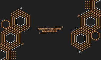 abstract hexagonal geometric background vector