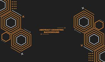 abstract hexagonal geometric background vector