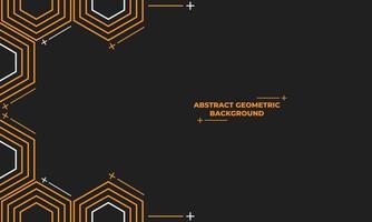 abstract hexagonal geometric background vector