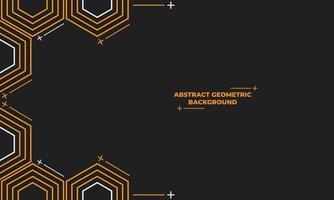 abstract hexagonal geometric background vector