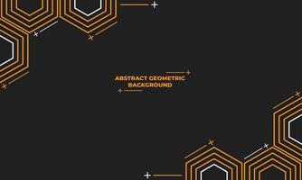 abstract hexagonal geometric background vector