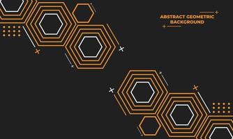 abstract hexagonal geometric background vector