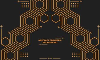 abstract hexagonal geometric background vector