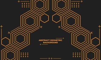 abstract hexagonal geometric background vector