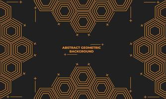 abstract hexagonal geometric background vector