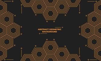 abstract hexagonal geometric background vector