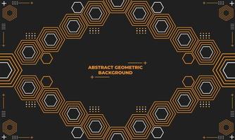 abstract hexagonal geometric background vector