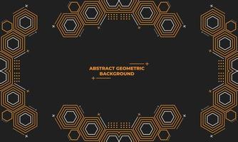 abstract hexagonal geometric background vector