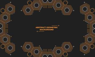 abstract hexagonal geometric background vector