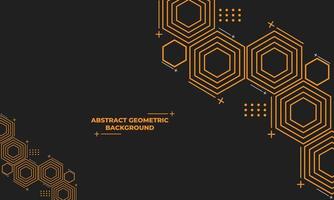 abstract hexagonal geometric background vector