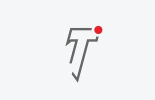 T alphabet letter icon logo design. Creative template for company vector