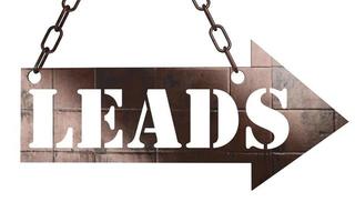 leads word on metal pointer photo