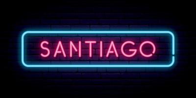 Santiago Neon Sign.