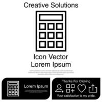 Calculator Icon Vector EPS 10