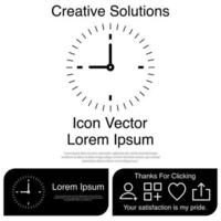 Clock Icon Vector EPS 10