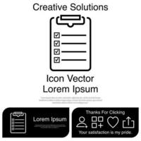 Clipboard Icon Vector EPS 10