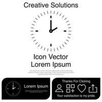 Clock Icon Vector EPS 10