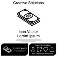 Dollar Currency Icon Vector EPS 10