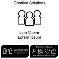 People Icon Vector EPS 10