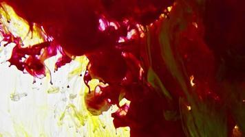 Abstract Vivid Color Ink Drops Spreading in Water Texture. video