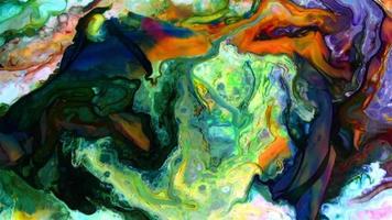 kleurrijke vloeistof gladde abstracte vloeistof achtergrondtextuur video