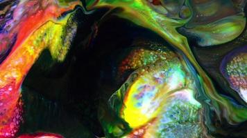 textura de fundo fluido abstrato suave líquido colorido video