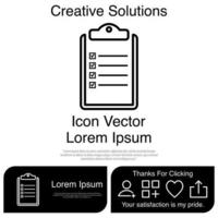 Clipboard Icon Vector EPS 10