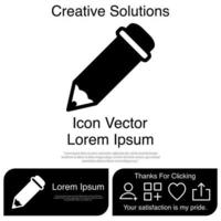 Pencil Icon Vector EPS 10