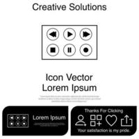 icono de botón de reproducción eps vectoriales 10 vector
